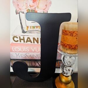 Black Decorative Letter J